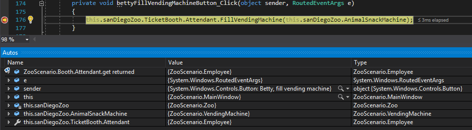 Check Your Work: Return Attendant; compare object identities, field values, and execution position with your debugger.