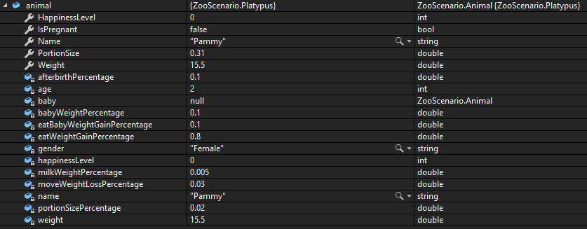 Check Your Work: Instantiate Platypus; compare object identities, field values, and execution position with your debugger.