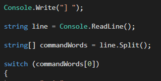 Snip: CommandWords[0] for 4.3 Scratchpad Learning Activity (NEW). Use the adjacent task instructions to identify the required controls, output, or debugger values.