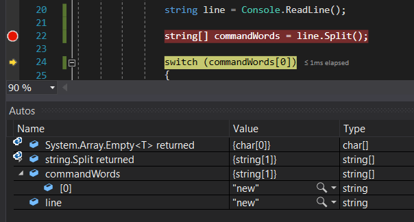 Snip: New for 4.3 Scratchpad Learning Activity (NEW). Use the adjacent task instructions to identify the required controls, output, or debugger values.