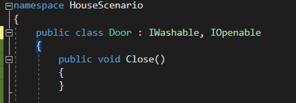 Snip: Implement IOpenable for 4.4 House Learning Activity (NEW). Use the adjacent task instructions to identify the required controls, output, or debugger values.