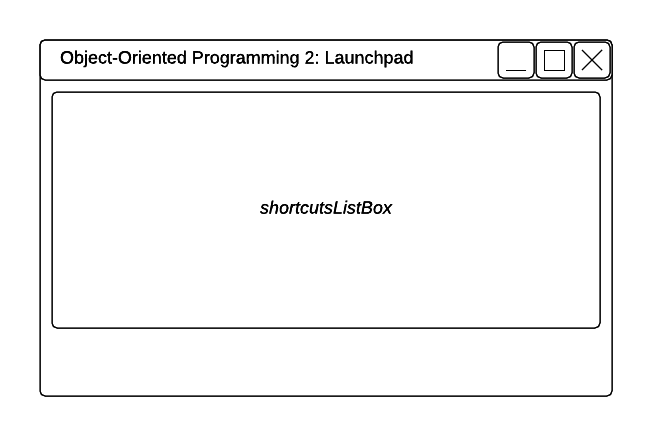 Wireframe for 6.1 Launchpad Assignment. Use the adjacent task instructions to identify the required controls, output, or debugger values.