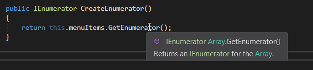 Array Enumerator for 8.4 Composite Pattern Lab. Use the adjacent task instructions to identify the required controls, output, or debugger values.