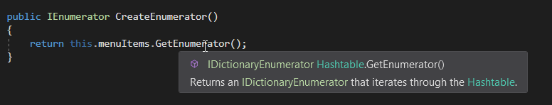 Dictionary Enumerator for 8.4 Composite Pattern Lab. Use the adjacent task instructions to identify the required controls, output, or debugger values.