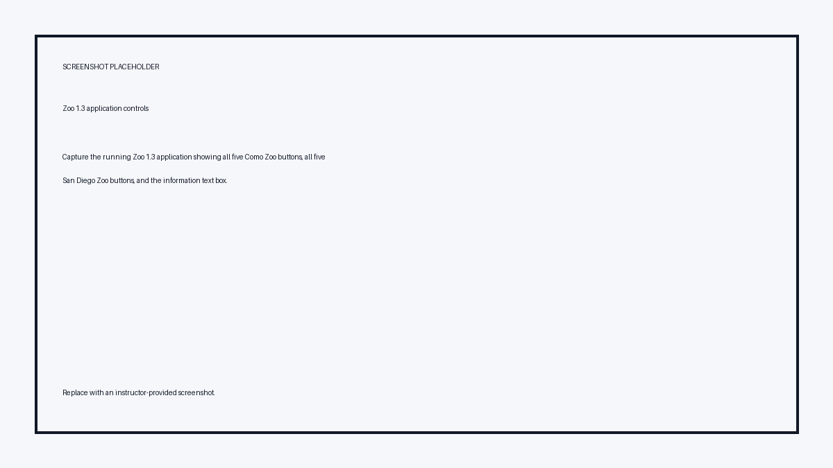 Placeholder for the Zoo 1.3 application controls