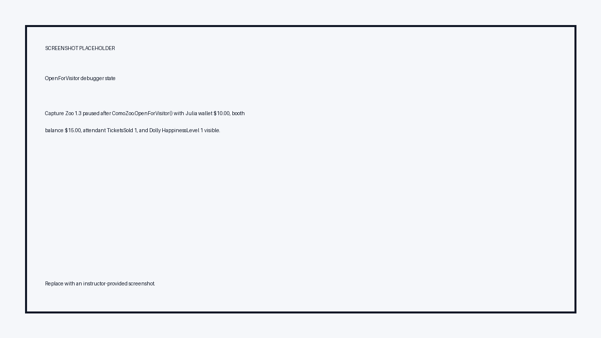 Placeholder for OpenForVisitor debugger verification
