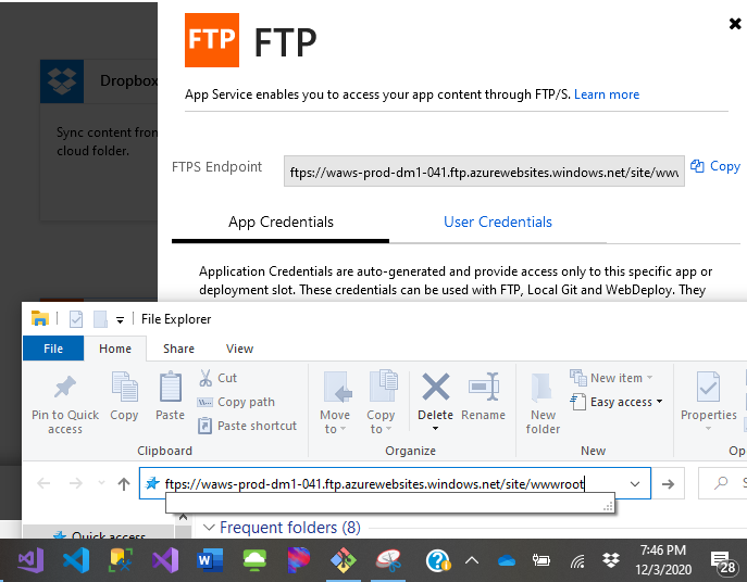 FTP Host for 12.4 Lab - Deploying API Web Service. Use the adjacent task instructions to identify the required controls, output, or debugger values.