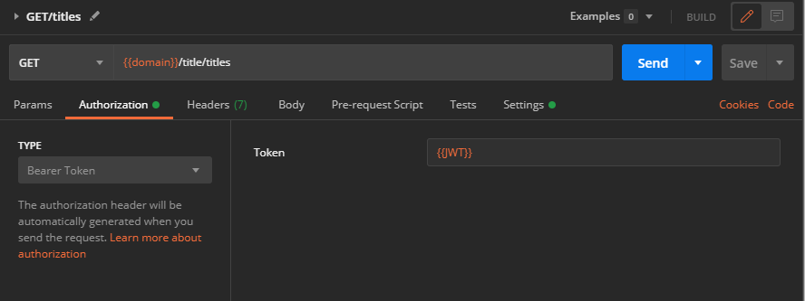 Request Authorization for 12.5 Lab - Securing API With JWT. Use the adjacent task instructions to identify the required controls, output, or debugger values.