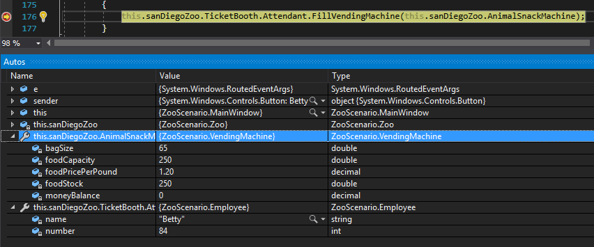 Check Your Work: Properties; compare object identities, field values, and execution position with your debugger.