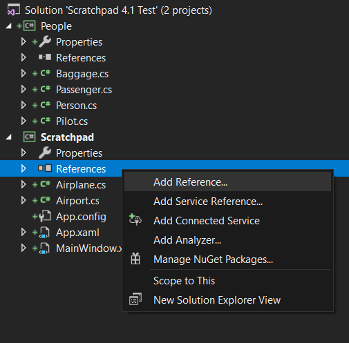 Snip: Add Reference... for 4.1 Scratchpad Learning Activity. Use the adjacent task instructions to identify the required controls, output, or debugger values.
