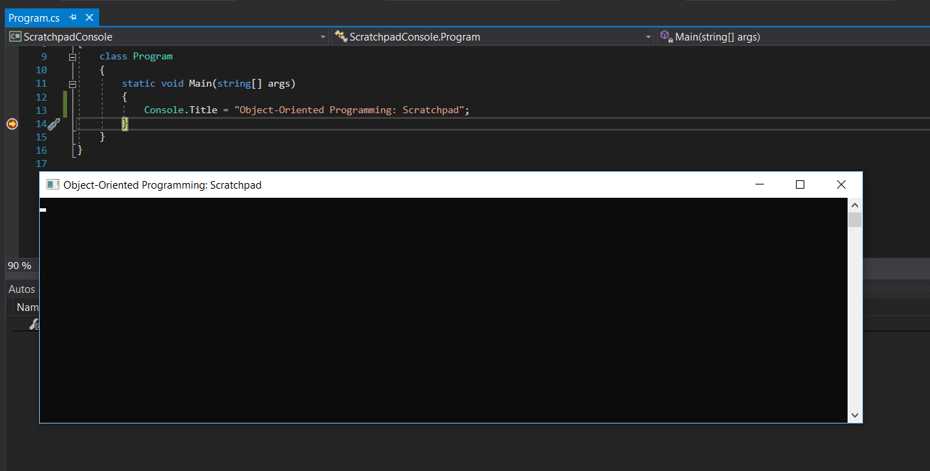 Snip: Title Bar 2 for 4.2 Scratchpad Learning Activity. Use the adjacent task instructions to identify the required controls, output, or debugger values.