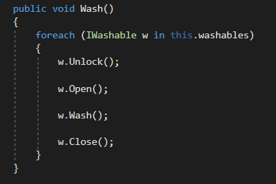 Snip: Wash Method for 4.4 House Learning Activity (NEW). Use the adjacent task instructions to identify the required controls, output, or debugger values.
