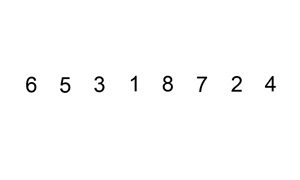 Gif: Insertion Sort. Reference figure for use an insertion sort to sort animals by weight.