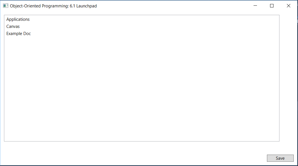 Snip: ListBox Shortcuts for 6.1 Launchpad Assignment. Use the adjacent task instructions to identify the required controls, output, or debugger values.