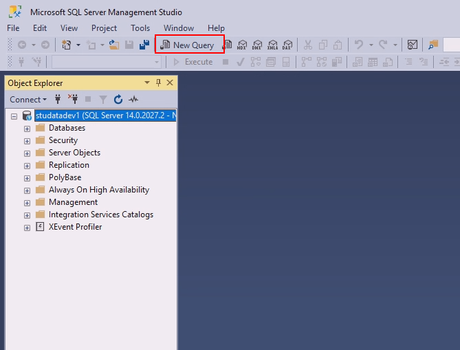 New query window