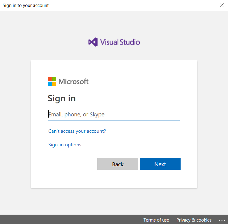 Microsoft Sign In